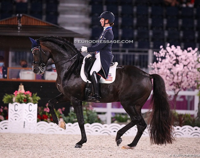 Sabine Schut-Kery and Sanceo at the 2021 Olympic Games in Tokyo :: Photo © Astrid Appels