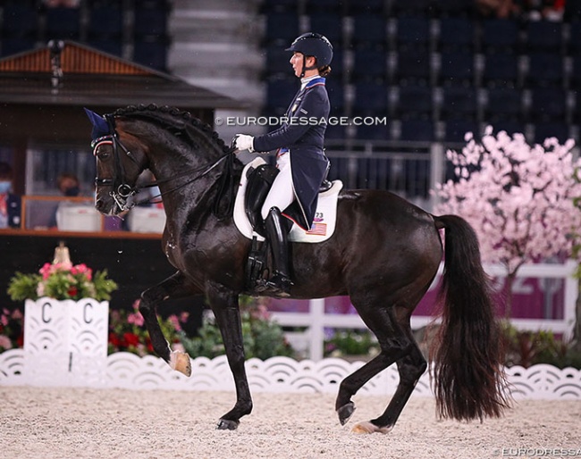 Sabine Schut-Kery and Sanceo at the 2021 Olympic Games in Tokyo :: Photo © Astrid Appels