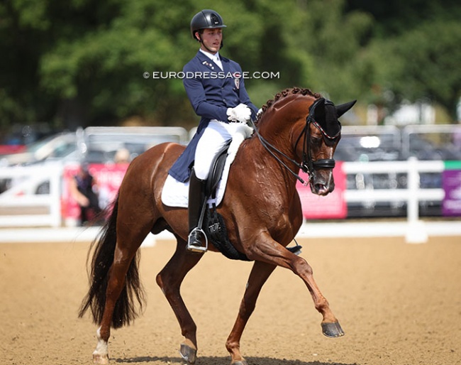 Paul Jöbstl and Bodyguard at the 2022 European Young Riders Championships :: Photo © Astrid Appels