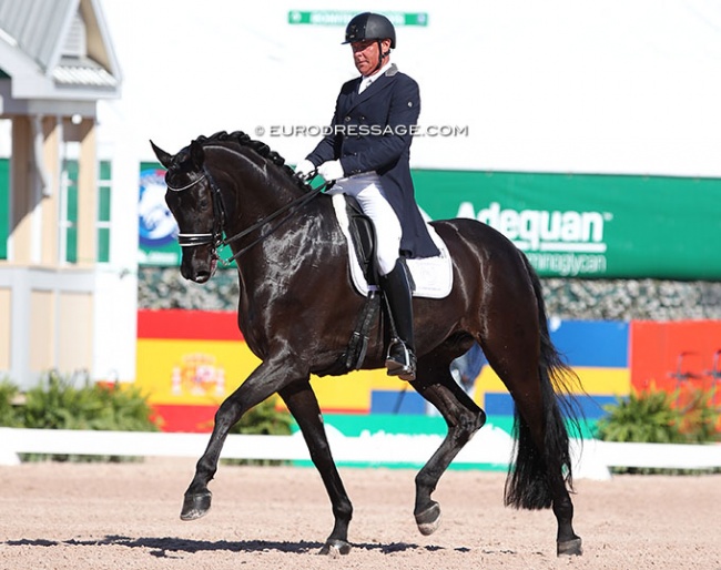 Michael Klimke and Harmony's Sanrino at the 2022 Palm Beach Dressage Derby in Wellington :: Photo © Astrid Appels