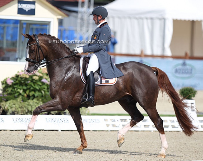 Severo Jurado Lopez and Fendi T at the 2021 European Dressage Championships in Hagen :: Photo © Astrid Appels