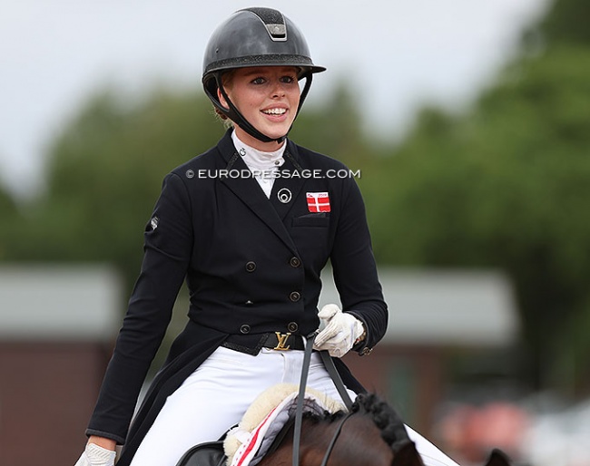Frederikke Gram Jaobsen at the 2022 European Young Riders Championships :: Photo © Astrid Appels