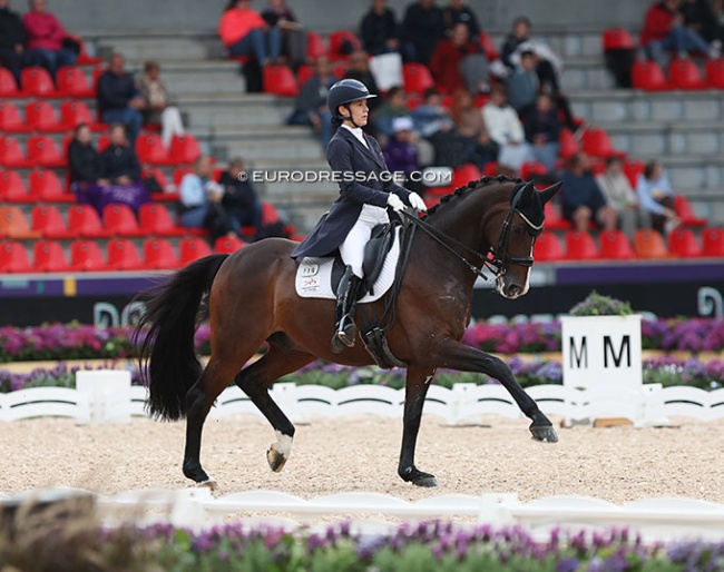 Maria Aponte and Duke de Niro at the 2022 World Championships in Herning :: Photo © Astrid Appels