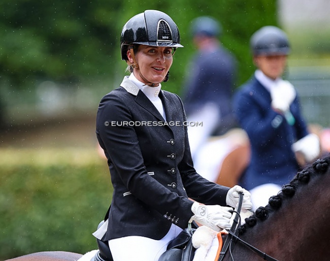 Emmelie Scholtens at the 2022 World Young Horse Championships :: Photo © Astrid Appels