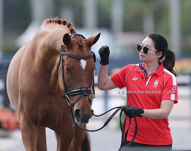 Caroline Chew and Tribiani at the 2023 CDI Wellington :: Photo © Astrid Appels