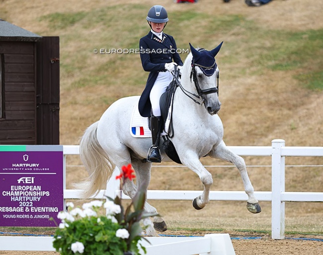 Mathilde Juglaret and Caporal de Massa at the 2022 European Young Riders Championships :: Photo © Astrid Appels