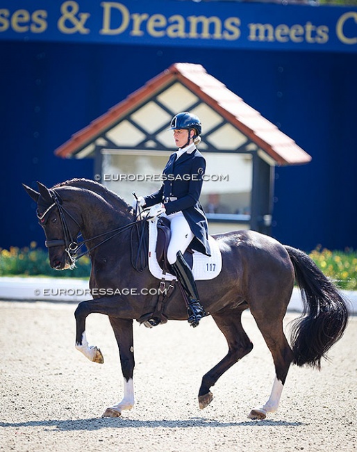 Antonia Ramel and Iejoor in the Louisdor Cup qualifier in Hagen in 2022 :: Photo © Astrid Appels