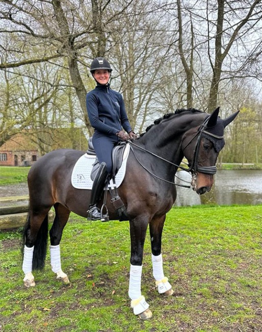 Blue Hors Talent Team rider Sophia Ludvigsen gets the ride on Atterupgaards Orthilia as her Under 25 prospect