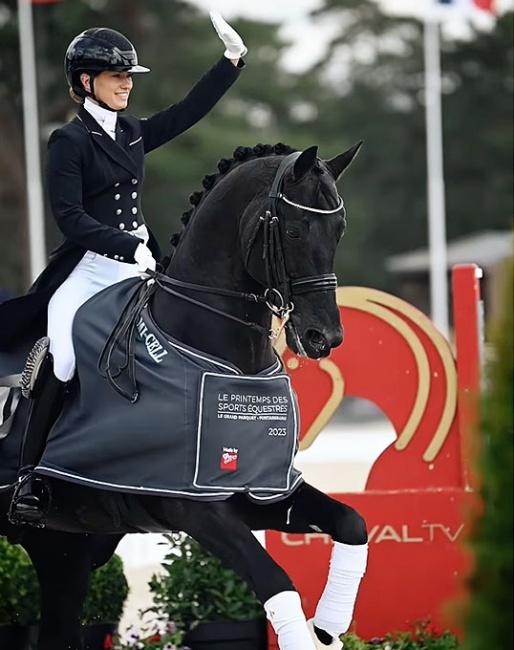Charlotte Fry and Glamourdale win the 5* CDI in Fontainebleau, France