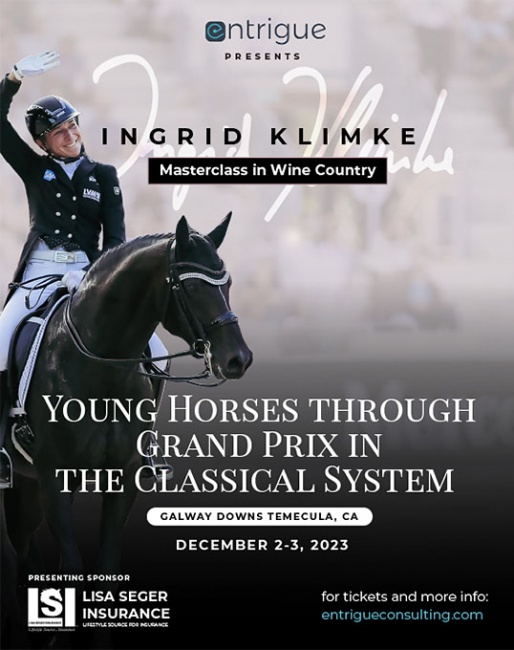 Ingrid Klimke Masterclass at Galway Downs in Temecula on 2 - 3 December 2023