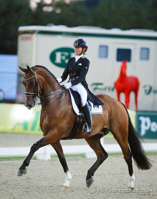 Marlies van Baalen and Ben Johnson at the 2020 CDI Hagen :: Photo © Astrid Appels