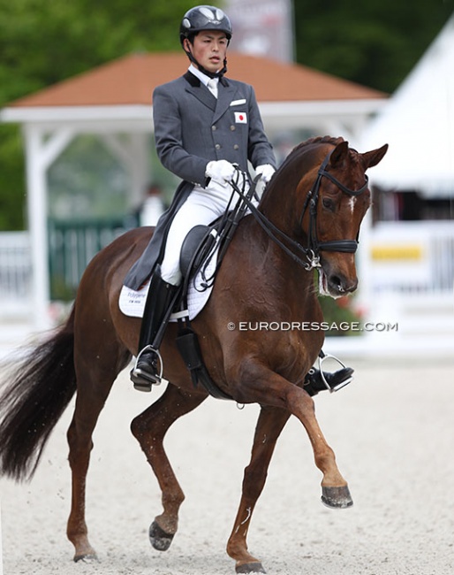 Ryunosuke Kuroda and Belattre DES at the 2021 CDIO Compiègne :: Photo © Astrid Appels