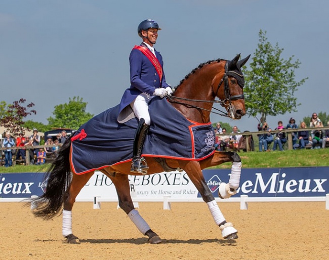 Carl Hester on Fame at the 2023 CDI Hickstead :: Photos © Elli Birch