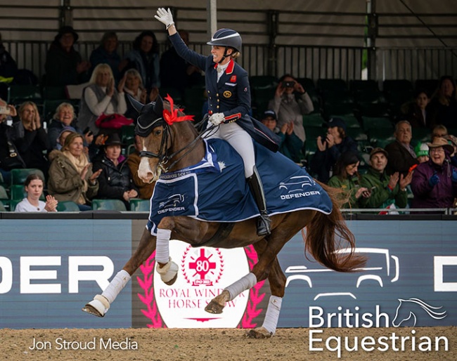 Charlotte Dujardin and Imhotep at the 2023 CDI Windsor :: Photo © Jon Stroud