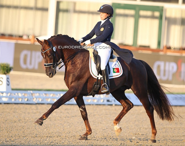 Mariana Assis Silva on Serano at the 2021 European Under 25 Championships :: Photo © Astrid Appels