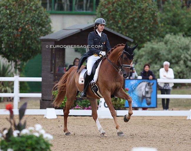Giovanni Torrens Bentz on Euro Boy at the 2022 European Junior/Young Riders Championships in Hartpury (GBR) :: Photo © Astrid Appels