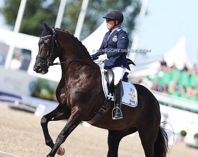 Louise Etzner Jacobsson on Goldstrike BJ at the 2022 World Para Dressage Championships in Herning :: Photo © Astrid Appels