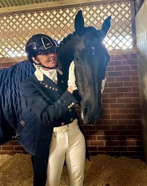 Mary Hanna and Ivanhoe after winning the Grand Prix at the 2023 CDN Boneo last weekend