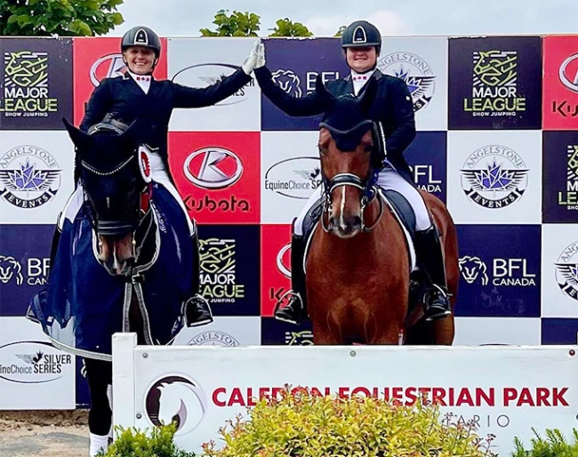 Evi and Tanya Strasser make it a 1 - 2 - 3 in the Grand Prix at the 2023 CDI Caledon