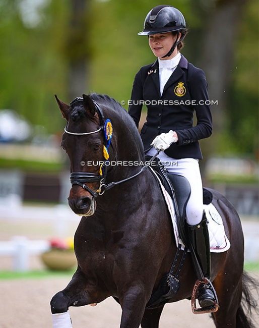 Anna Peeters on Balotelli at the 2023 CDIO Compiègne :: Photo © Astrid Appels