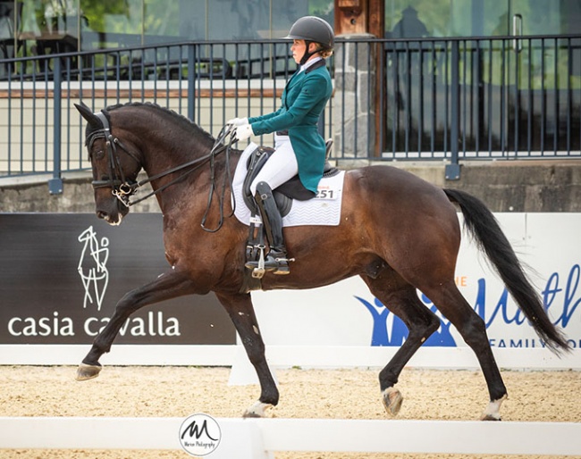 Erin Silo and Jett at the CDI3* A Touch of Class Dressage competition in Langley, B.C., Canada :: Photos © Marion Cox