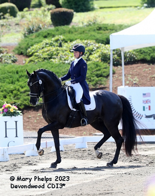 Pia Fortmüller on Frieda at the 2023 CDI Sherwood :: Photo © Mary Phelps