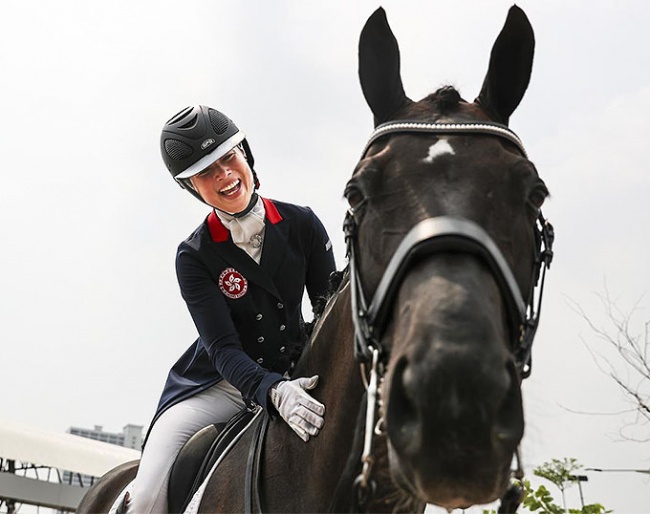 Hong Kong's Jacqueline Wing Siu was the winner of the 2018 Asian Games aboard Furst on Tour :: Photo © FEI/Yong Teck Lim