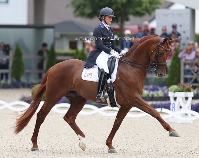 Sarah Tubman and First Apple, winners of individual gold at the 2019 Pan Am Games, here competing at the 2023 CDIO Aachen :: Photo © Astrid Appels
