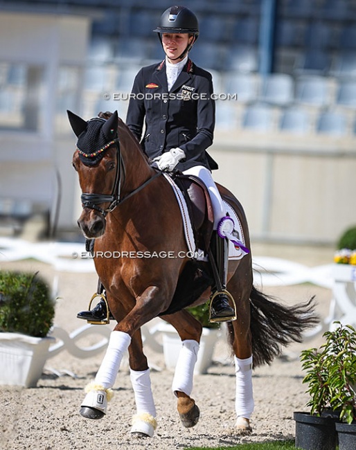 Maria Teresa Pohl on Der Kleine Sunnyboy at the 2023 CDI Aachen Festival 4 Dressage :: Photo © Astrid Appels