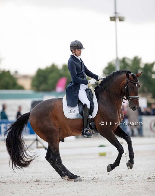 Alejandro Asencio Méndez with Gaviao Dos Cedros at the 2023 Spanish Championships :: Photo © Lily Forado