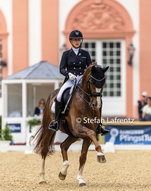 Lena Waldmann on her show debut with Scarlett O'Hara at the 2022 CDI Wiesbaden :: Photo © Stefan Lafrentz