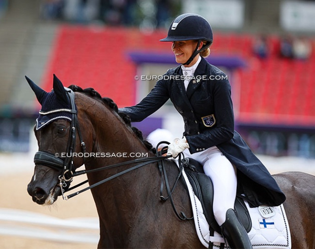 Anna Tallberg and Grevens Zorro at the 2022 World Championships in Herning :: Photo © Astrid Appels