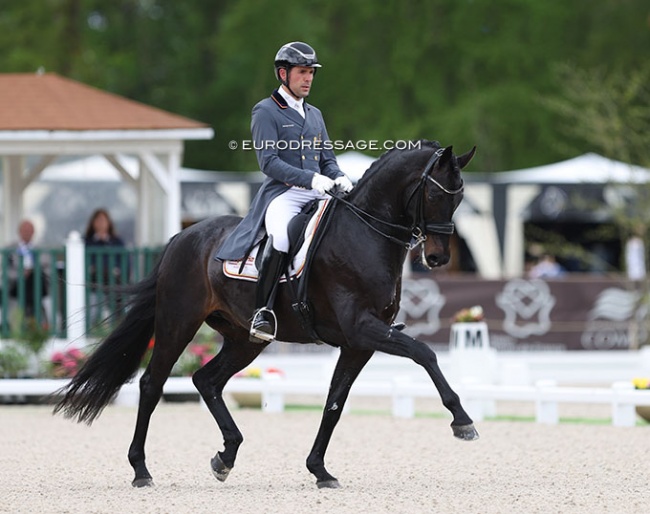 Severo Jurado Lopez and Antonia Ramel's Furstenglory (by Furstenball x Rohdiamant) at the 2023 CDIO Compiegne :: Photo © Astrid Appels