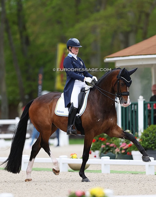 Malin Wahlkamp-Nilsson and Bergsjöholm's Valbonne at the 2023 CDIO Compiegne :: Photo © Astrid Appels