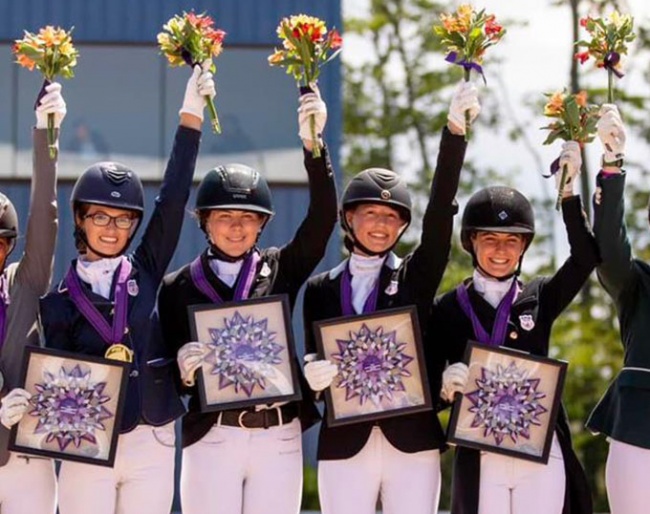 Region 4/6 win team gold at the 2023 North American Junior Riders Championships :: Photo © KTB Creative