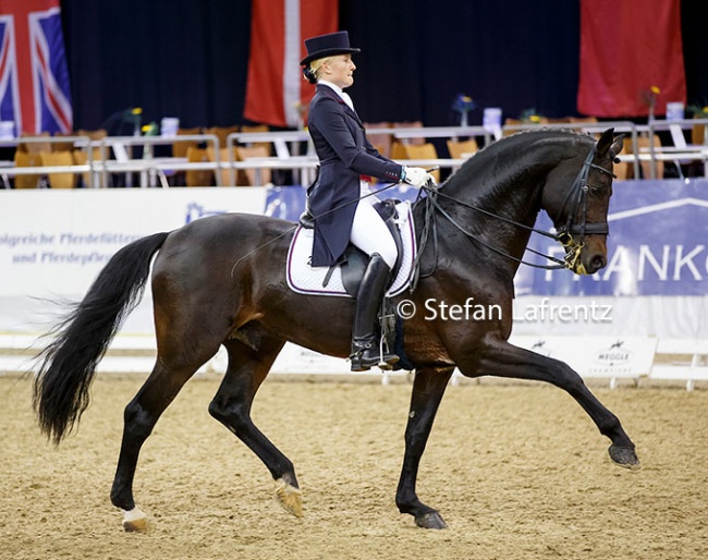 Sophie Holkenbrink and Rock Forever at the 2015 Agravis  Cup in Oldenburg :: Photo © Stefan Lafrentz