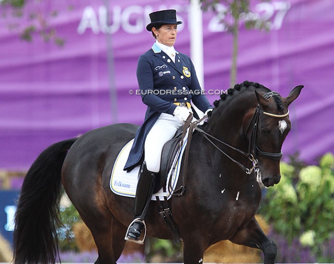 Tinne Vilhelmson-Silfvan on Paridon Magi at the 2017 European Championships in Gothenburg :: Photo © Astrid Appels