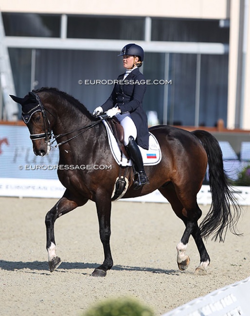 Anastasiya Volkova and Acapulco at the 2021 European Under 25 Championships :: Photo © Astrid Appels