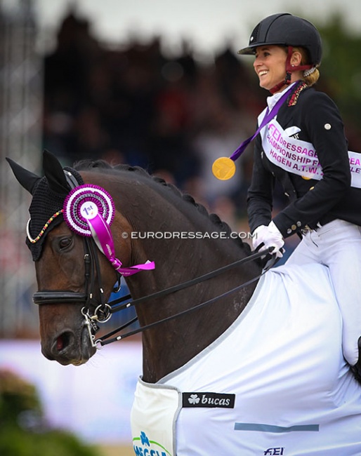 Will Jessica von Bredow-Werndl renew her 2021 European Champion's title in Riesenbeck? :: Photo © Astrid Appels