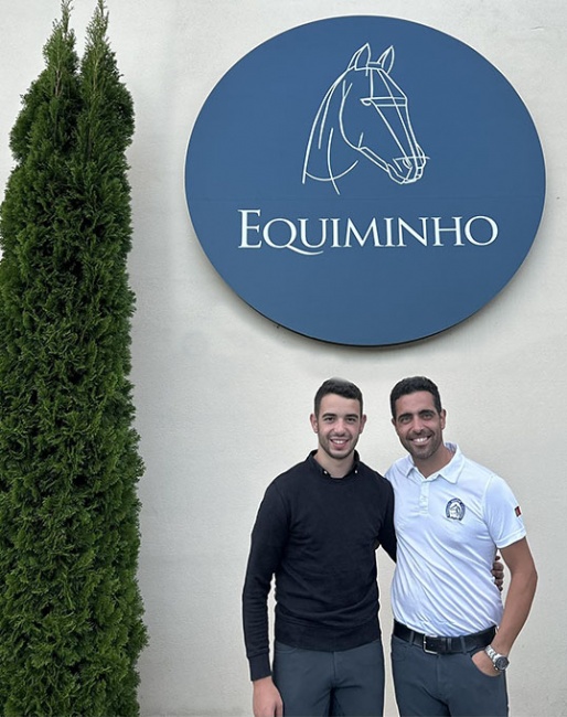 Tiago Andre Ferreira and Roberto Brasil have started their own dressage training business at Equiminho in Barcelos, Portugal