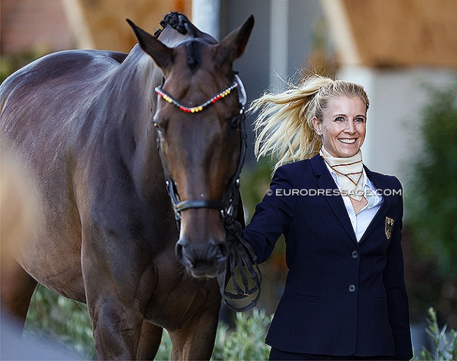 Reigning European champion Jessica von Bredow-Werndl and Dalera BB will be defending their title at the 2023 European Championships in Riesenbeck :: Photo © Astrid Appels