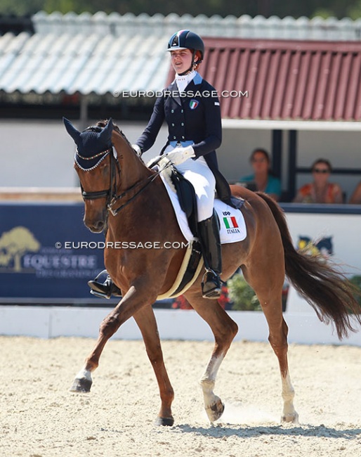 Xenia Herta Schumann and Remidemi at the 2015 European Young Riders Championships in Vidauban :: Photo © Astrid Appels
