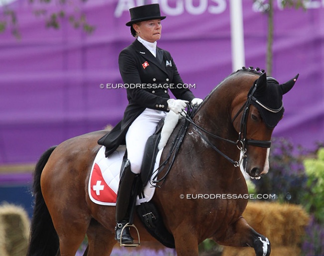 Marcela Krinke-Susmelj and Molberg at the 2017 European Championships :: Photo © Astrid Appels