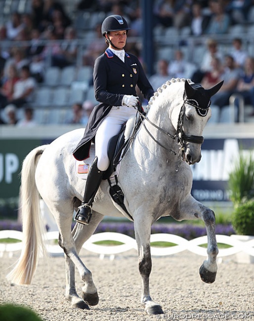 Adrienne Lyle and Harmony's Duval at the 2019 CDIO Aachen :: Photo © Astrid Appels