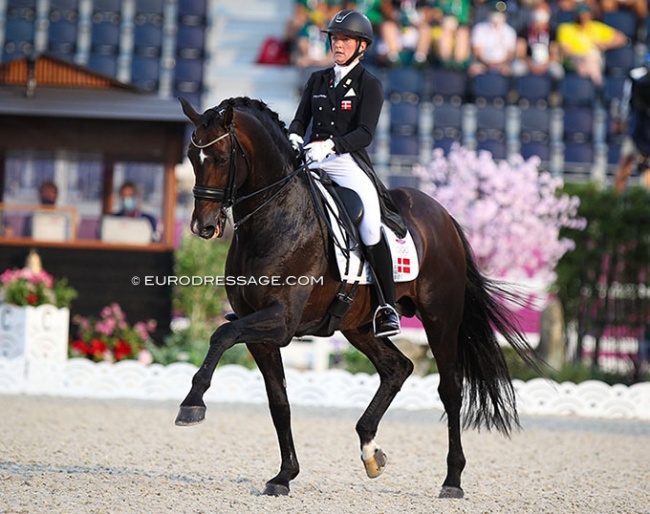 Nanna Skodborg Merrald and Blue Hors Zack at the 2021 Olympic Games :: Photo © Astrid Appels