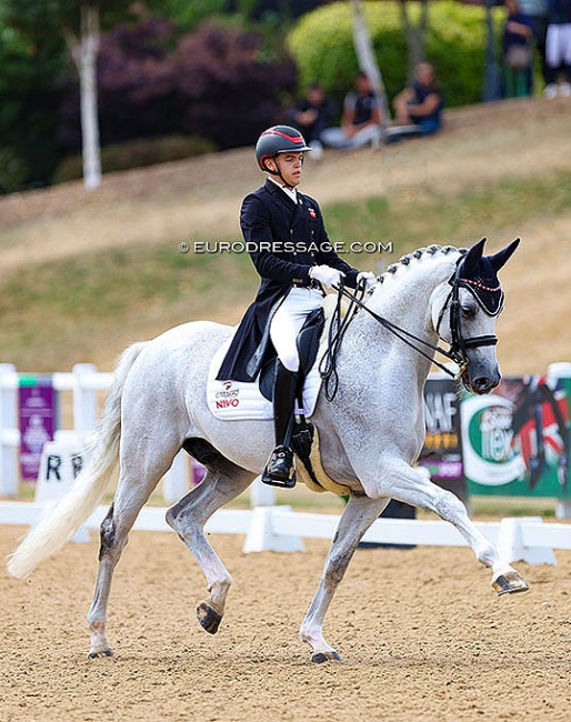 Alexander Yde Helgstrand and Belantis at the 2022 European Young Riders Championships :: Photo © Astrid Appels