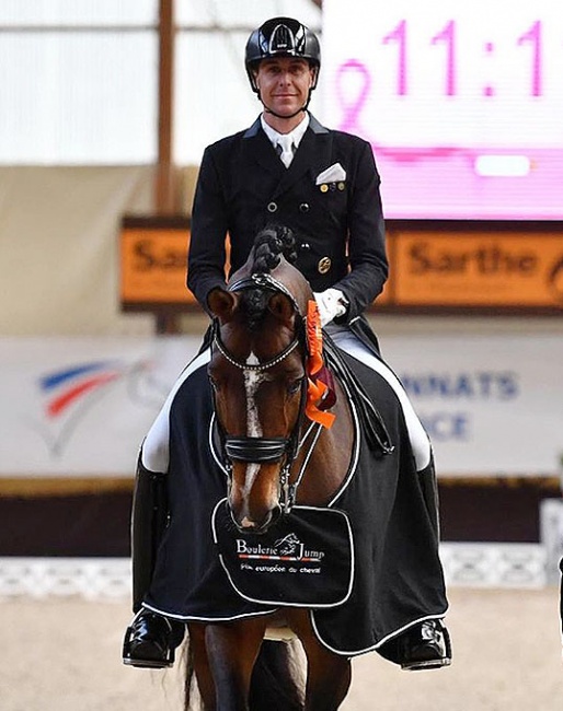 Thomas Walker and Ela Mana Mou win the Prix St Georges at the 2023 CDI Le Mans :: Photos © les Garennes