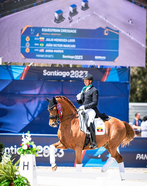 Julio Mendoza Loor and Jewel's Goldstrike win the 2023 Pan American Games :: Photo © FEI