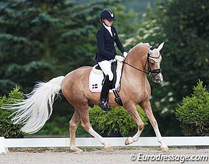 Sofie K Hansen and Prince of Glory at the 2016 CDIO-P Hagen :: Photo © Astrid Appels