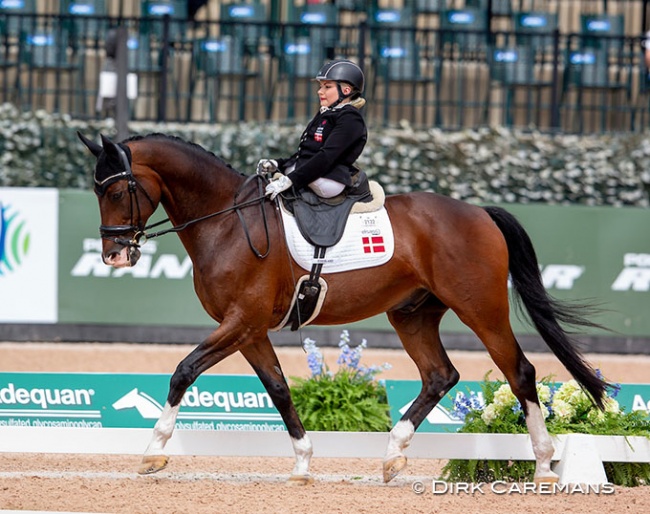 Stinna Tange Kaastrup and Horsebo Smarties won double gold at the 2018 World Equestrian Games :: Photo © Dirk Caremans